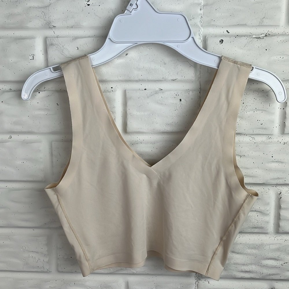 LUCKY BRAND BRALETTES SET OF 2 FLORAL AND OFF WHITE SEEMLESS SIZE SMALL NWOT - Picture 4 of 14